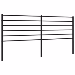 VidaXL 352355, Noir, Acier, 180 cm, 1870 mm, 90 cm, 30 mm