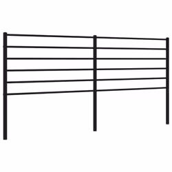 VidaXL 352356, Noir, Acier, 193 cm, 1980 mm, 90 cm, 30 mm