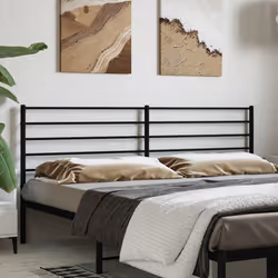 VidaXL 352356 tête de lit et pied de lit Noir