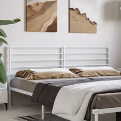 VidaXL 352405 tête de lit et pied de lit Blanc - Vue supplémentaire 2