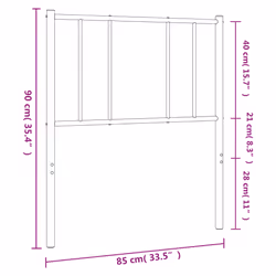VidaXL 352560 tête de lit et pied de lit Blanc - Vue supplémentaire 6