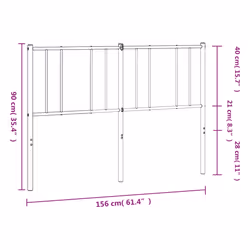 VidaXL 352564 tête de lit et pied de lit Blanc - Vue supplémentaire 8