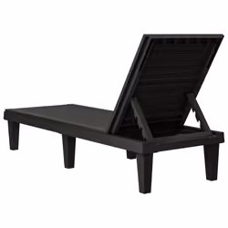 VidaXL 364146 chaise d'extérieur Linge Polypropylène (PP) Noir - Vue supplémentaire 5