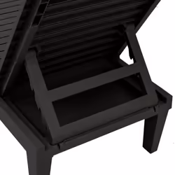 VidaXL 364146 chaise d'extérieur Linge Polypropylène (PP) Noir - Vue supplémentaire 8