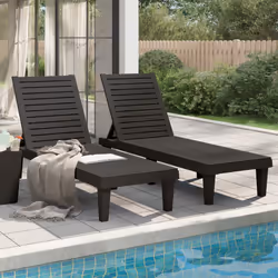 VidaXL 364148 chaise d'extérieur Linge Polypropylène (PP) Noir