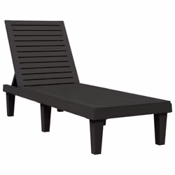 VidaXL 364148 chaise d'extérieur Linge Polypropylène (PP) Noir - Vue supplémentaire 4