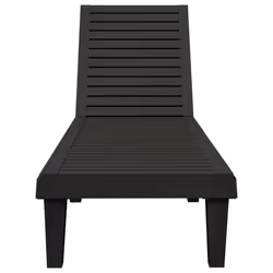 VidaXL 364148 chaise d'extérieur Linge Polypropylène (PP) Noir - Vue supplémentaire 5