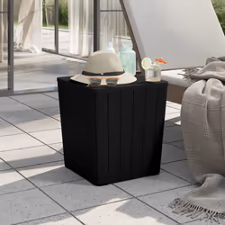 VidaXL 364152 table de jardin Noir