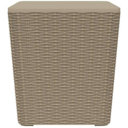 Vidaxl - Table de jardin avec couvercle amovible marron clair pp