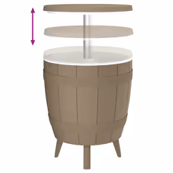 VidaXL 364160 table de jardin Marron - Vue supplémentaire 4