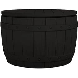 Vidaxl - Boîte de rangement de jardin 3 en 1 noir polypropylène