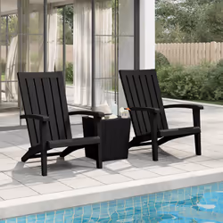 VidaXL 364167 chaise d'extérieur Terrace Polypropylène (PP) Noir