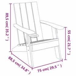 VidaXL 364175 chaise d'extérieur Terrace Siège rembourré Polypropylène (PP) Marron - Vue supplémentaire 8