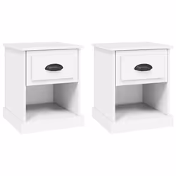 VidaXL 816129, Blanc, Bois, 390 mm, 390 mm, 475 mm, 2 pièce(s)