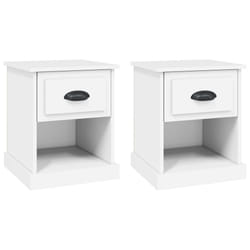 VidaXL 816129 Table de nuit et table de chevet Blanc