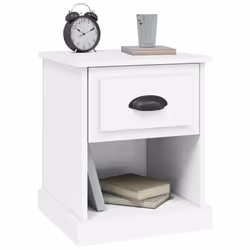 VidaXL 816129 Table de nuit et table de chevet Blanc - Vue supplémentaire 5