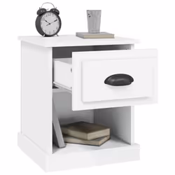 VidaXL 816129 Table de nuit et table de chevet Blanc - Vue supplémentaire 6