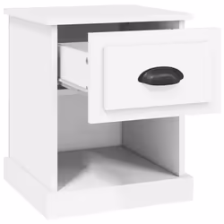 VidaXL 816129 Table de nuit et table de chevet Blanc - Vue supplémentaire 7