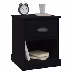 VidaXL 816130 Table de nuit et table de chevet Noir - Vue supplémentaire 4