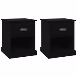 VidaXL 816131, Noir, Bois, 390 mm, 390 mm, 475 mm, 2 pièce(s)
