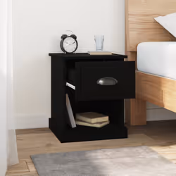 VidaXL 816131 Table de nuit et table de chevet Noir - Vue supplémentaire 4