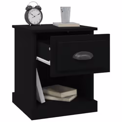 VidaXL 816131 Table de nuit et table de chevet Noir - Vue supplémentaire 6