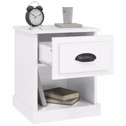 VidaXL 816132 Table de nuit et table de chevet Blanc - Vue supplémentaire 5