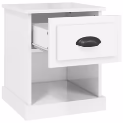VidaXL 816133 Table de nuit et table de chevet Blanc - Vue supplémentaire 6