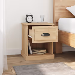 VidaXL 816134 Table de nuit et table de chevet Chêne