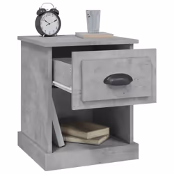 VidaXL 816136 Table de nuit et table de chevet Couleur du béton - Vue supplémentaire 5