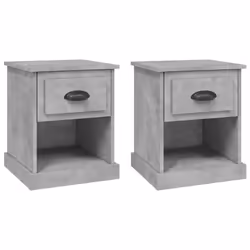 VidaXL 816137, Couleur du béton, Bois, 390 mm, 390 mm, 475 mm, 2 pièce(s)