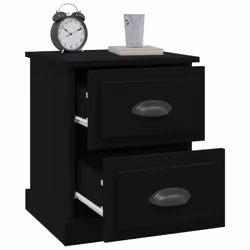 VidaXL 816146 Table de nuit et table de chevet Noir - Vue supplémentaire 5