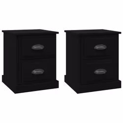 VidaXL 816147, Noir, Bois, 390 mm, 390 mm, 475 mm, 2 pièce(s)