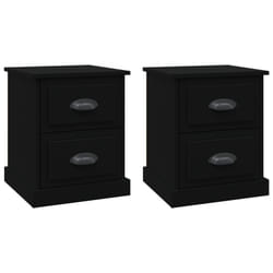 VidaXL 816147 Table de nuit et table de chevet Noir