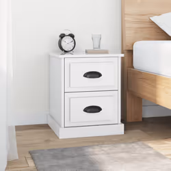 VidaXL 816148 Table de nuit et table de chevet Blanc