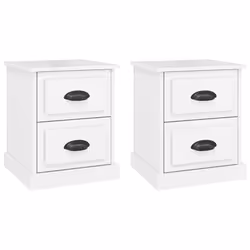 VidaXL 816149, Blanc, Bois, 390 mm, 390 mm, 475 mm, 2 pièce(s)