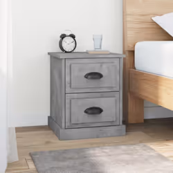 VidaXL 816153, Couleur du béton, Bois, 390 mm, 390 mm, 475 mm, 2 pièce(s)