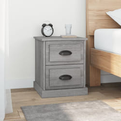 Vidaxl - Tables de chevet 2 pcs sonoma gris 39x39x47,5cm bois ingénierie