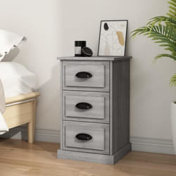 vidaXL Table de chevet sonoma gris 39x39x67 cm bois dingénierie 816166