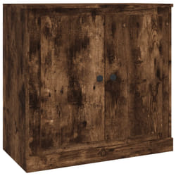vidaXL Buffet chêne fumé 70x35,5x67,5 cm bois d'ingénierie