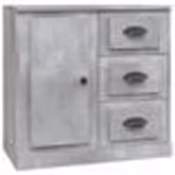 vidaXL Buffet gris béton 70x35,5x67,5 cm bois d'ingénierie