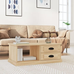 Table basse Chêne sonoma 90x50x35 cm Bois d'ingénierie Vidaxl