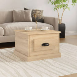 VidaXL Table basse chêne sonoma 50x50x35 cm bois d'ingénierie