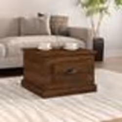 vidaXL Table basse Chêne marron 50x50x35 cm Bois d'ingénierie