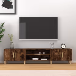 Ce meuble TV tendance, doté d'un design épuré et élégant, est conçu pour être un supplément décoratif et pratique à la décora ...