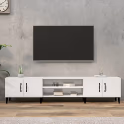 Ce meuble TV tendance, doté d'un design épuré et élégant, est conçu pour être un supplément décoratif et pratique à la décora ...