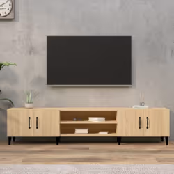 Description générale Ce meuble TV tendance, doté d'un design épuré et élégant, est conçu pour être un supplément décoratif et ...