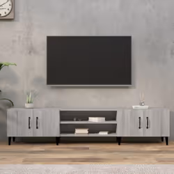 Ce meuble TV tendance, doté d'un design épuré et élégant, est conçu pour être un supplément décoratif et pratique à la décora ...