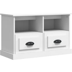 Vidaxl - Meuble tv blanc 80x35x50 cm bois d'ingénierie