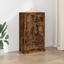 vidaXL Buffet haut chêne fumé 60x35,5x103,5 cm bois d'ingénierie